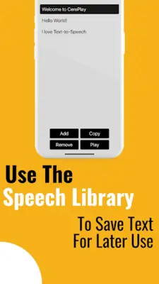 CerePlay Text-to-Speech android App screenshot 0